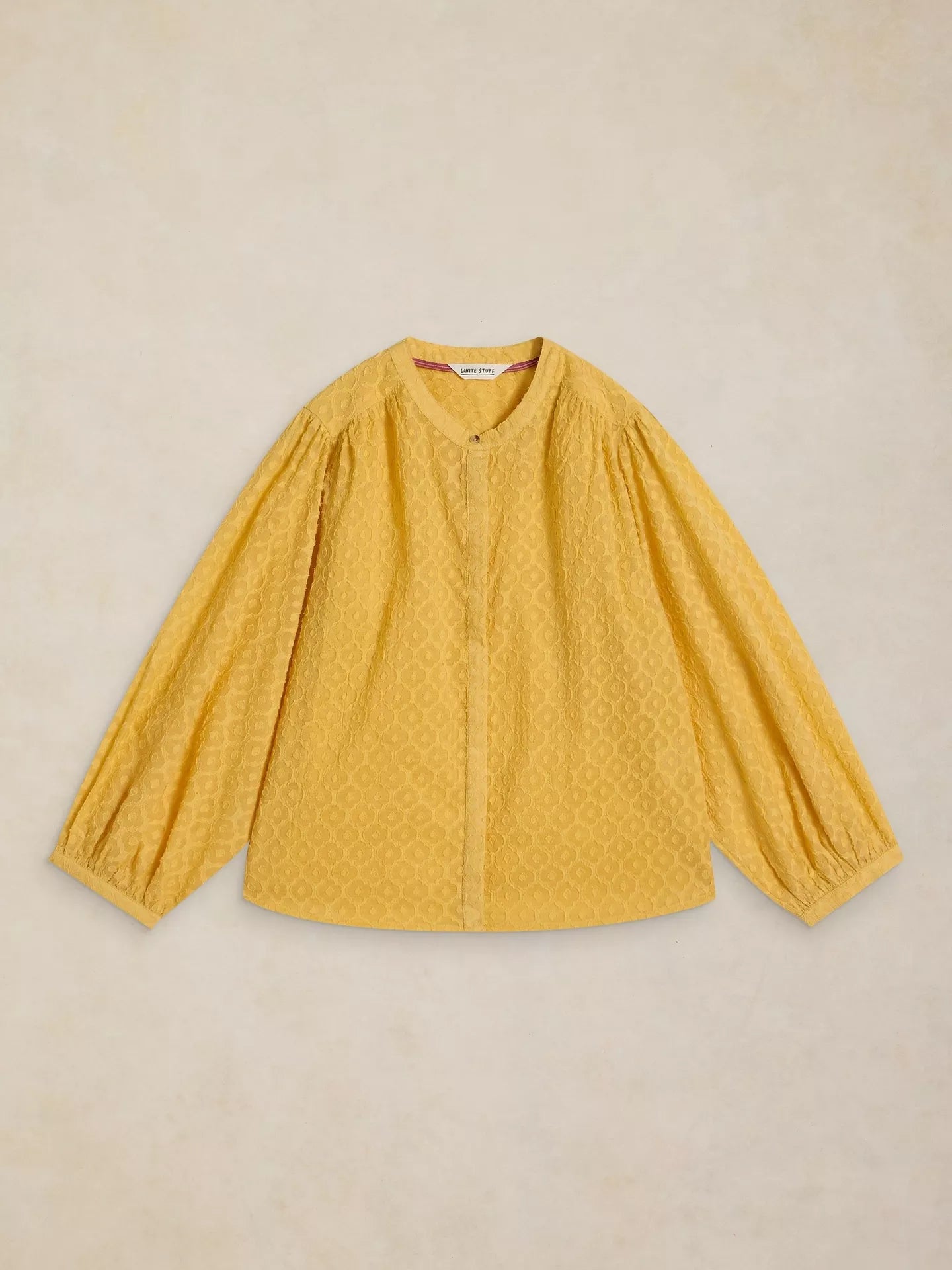White Stuff Lana 3/4 Sleeve Cotton Blend Blouse