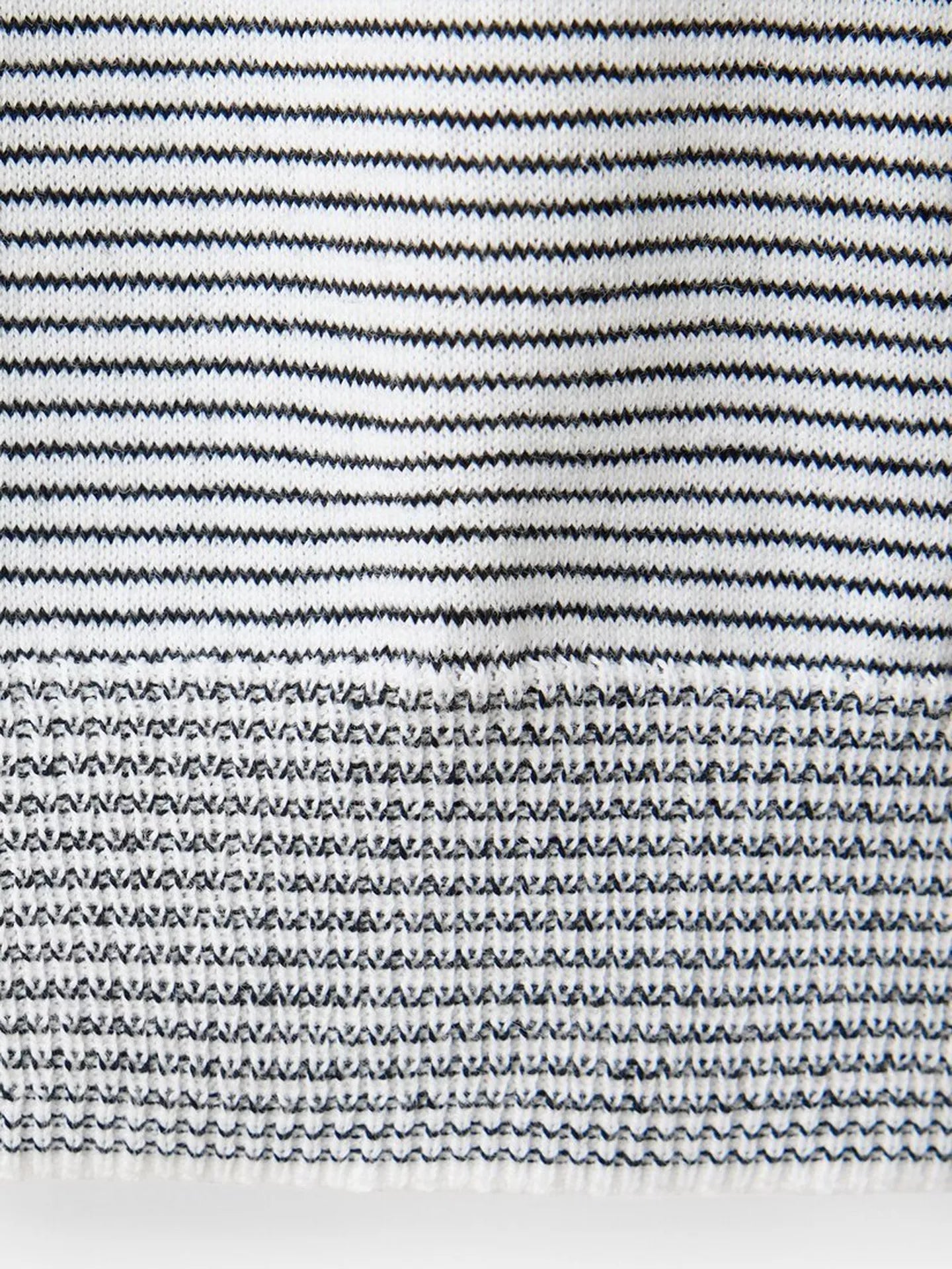 Mango Stripe Knit Polo Shirt