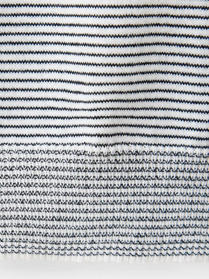 Mango Stripe Knit Polo Shirt