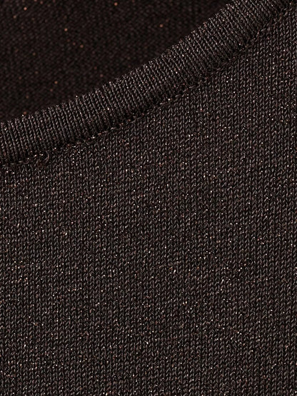 Mango Knit Jersey Boat Neck Top