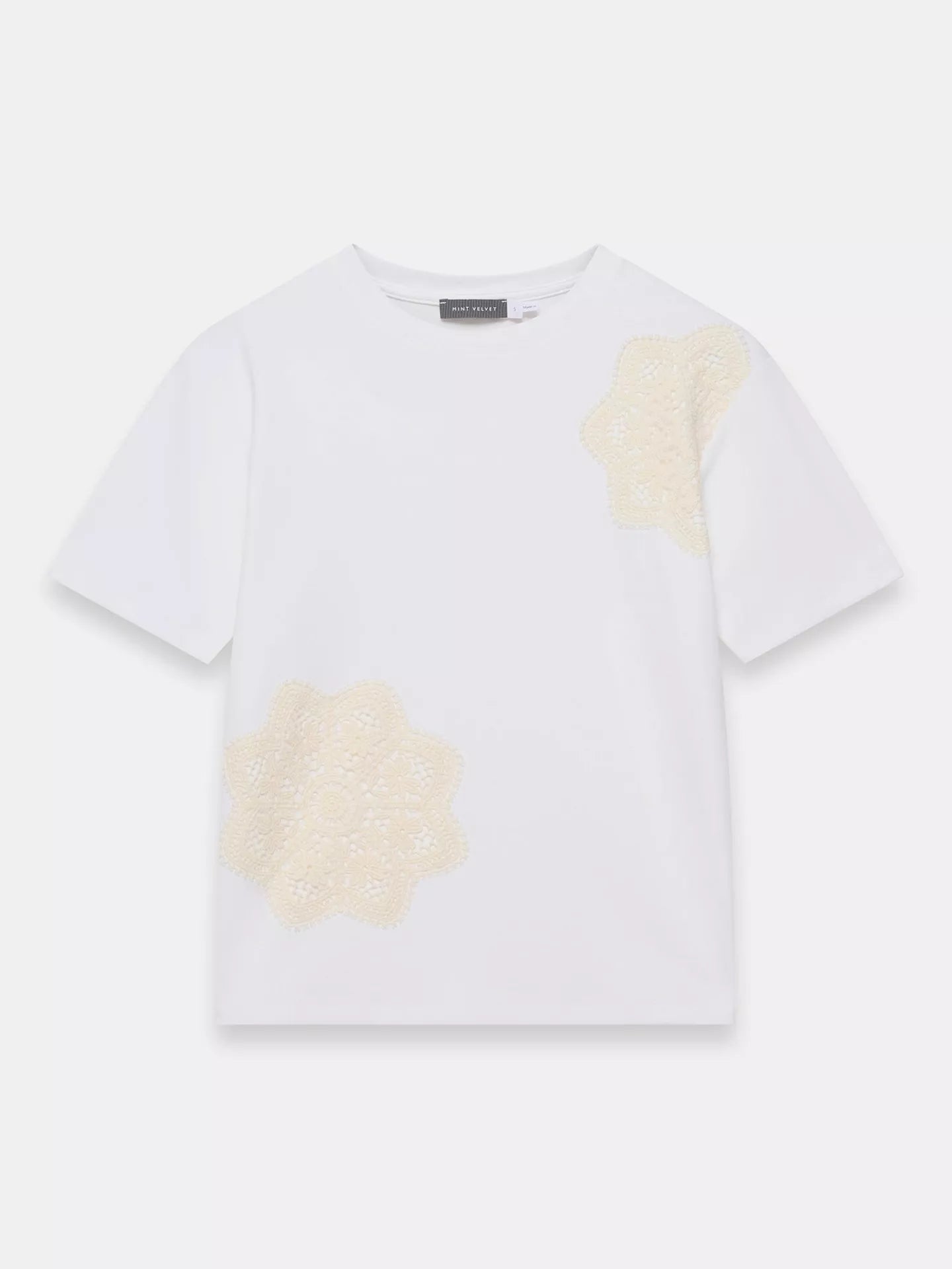 Mint Velvet Crochet Detail T-Shirt