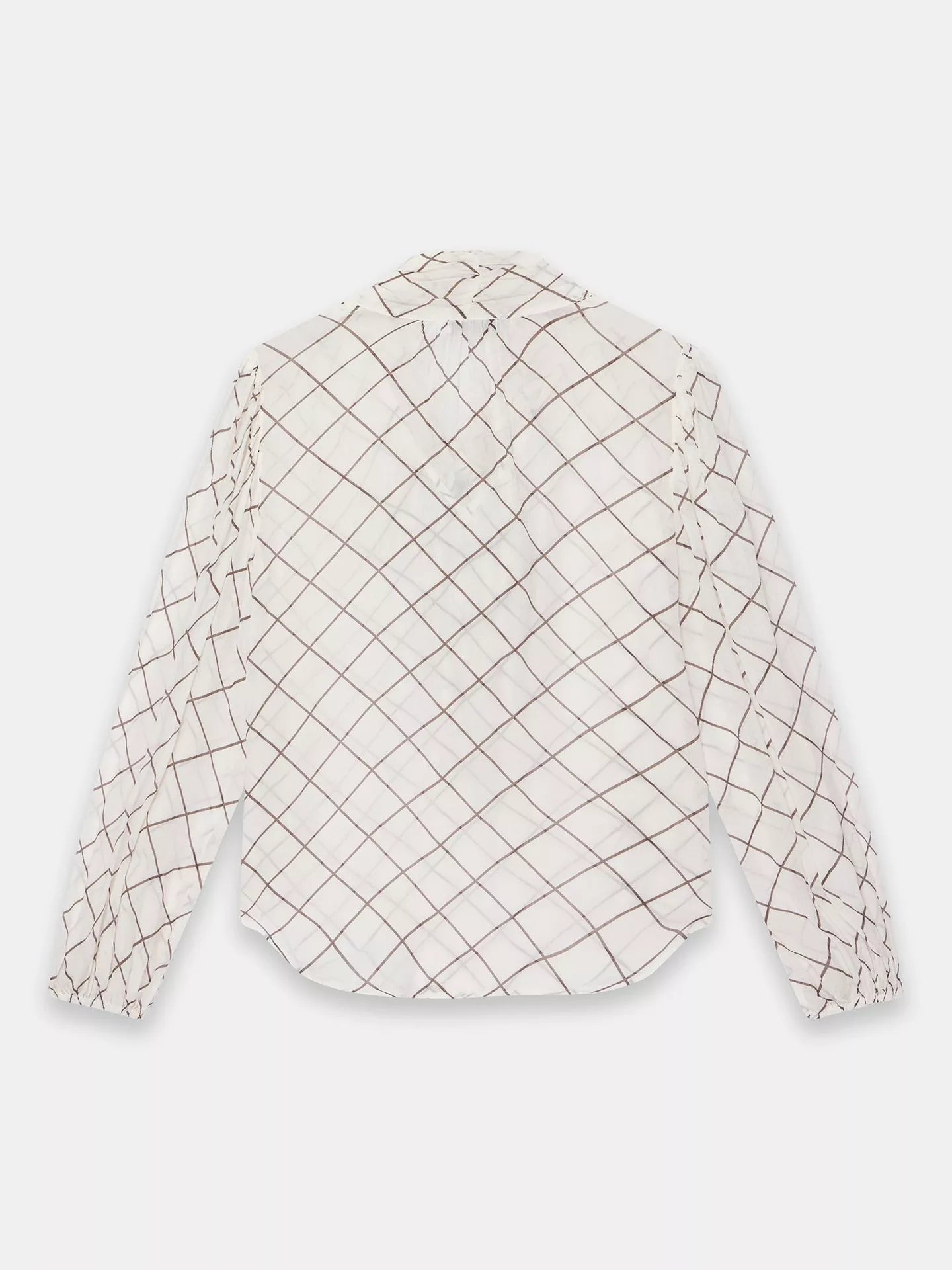 Mint Velvet Check Pussy Bow Blouse