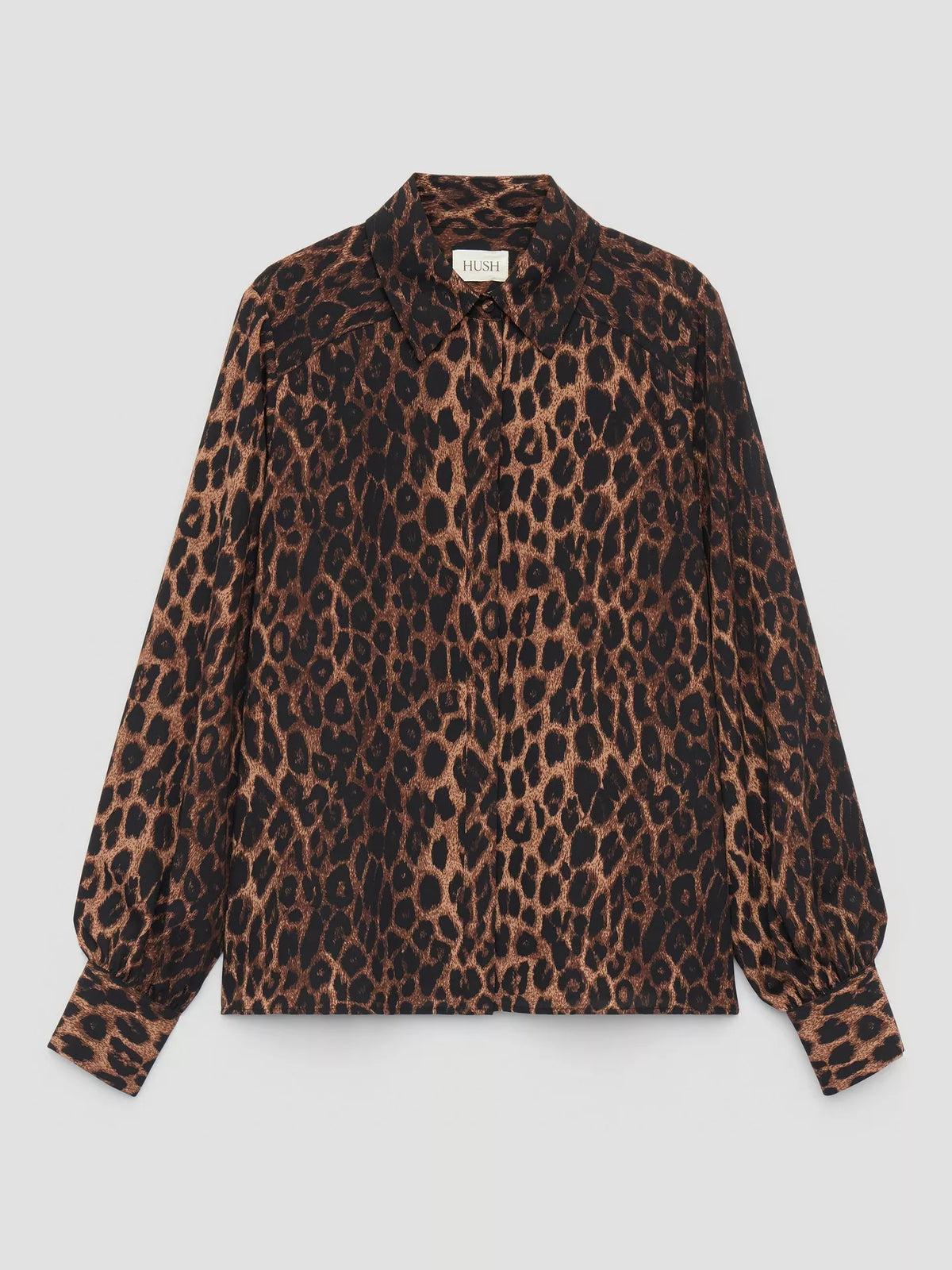 HUSH Chiffon Animal Long Sleeve Top
