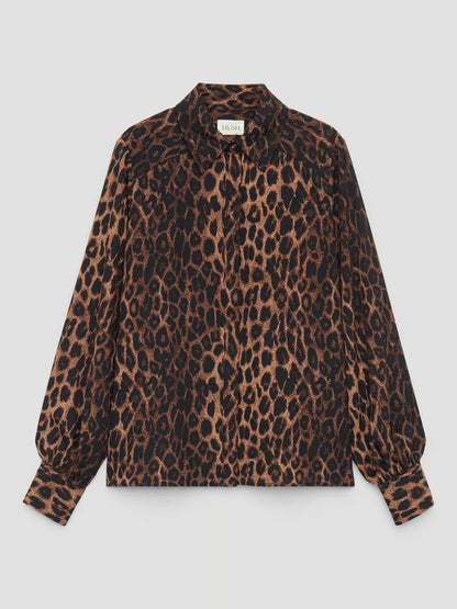 HUSH Chiffon Animal Long Sleeve Top