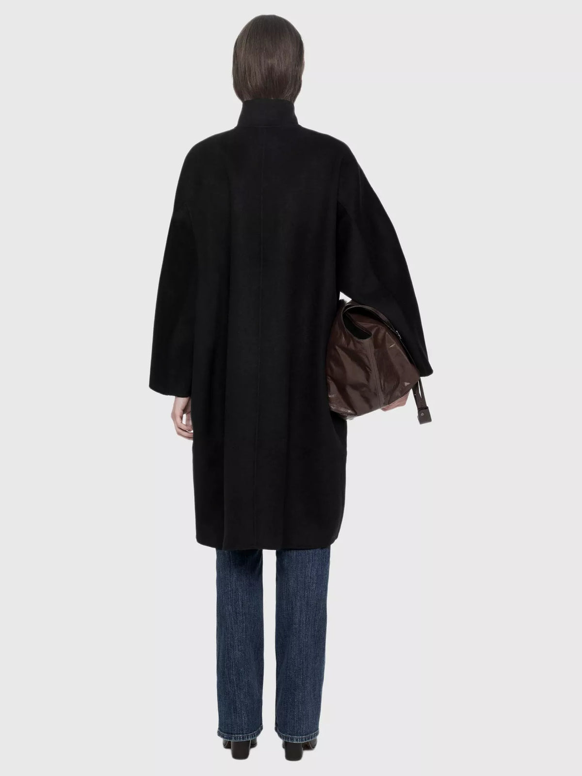 AllSaints Effie Button Through Stand Collar Coat