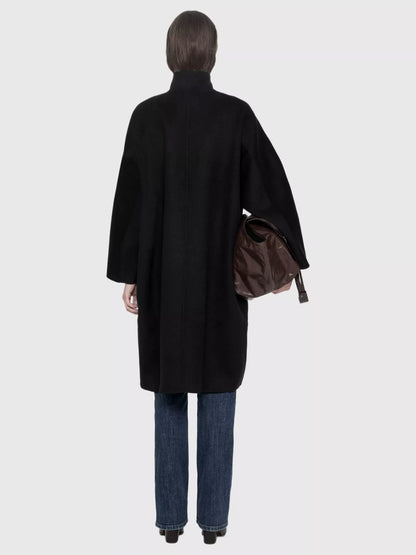 AllSaints Effie Button Through Stand Collar Coat