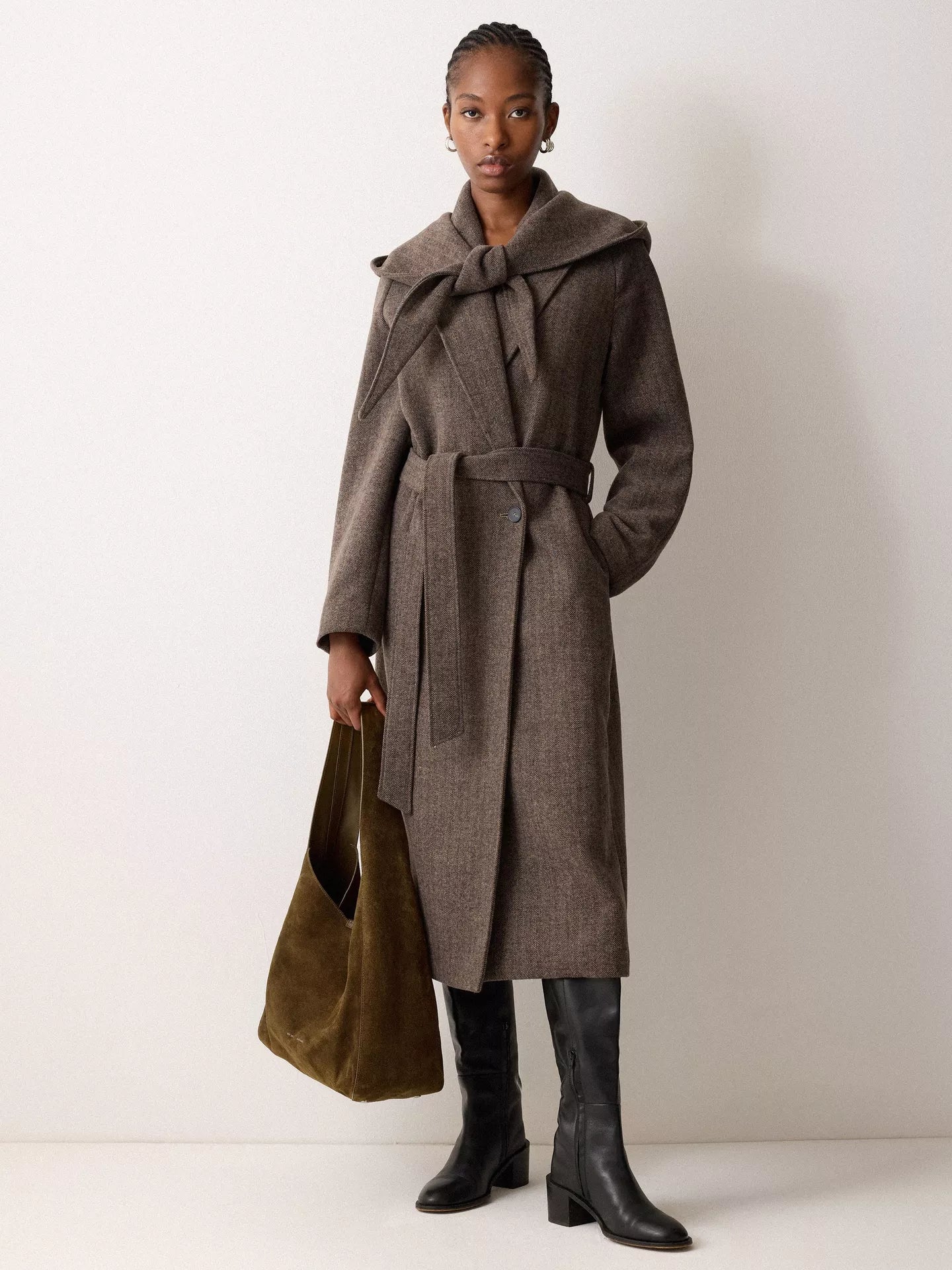 Jigsaw Heckfield Suede Tote Bag