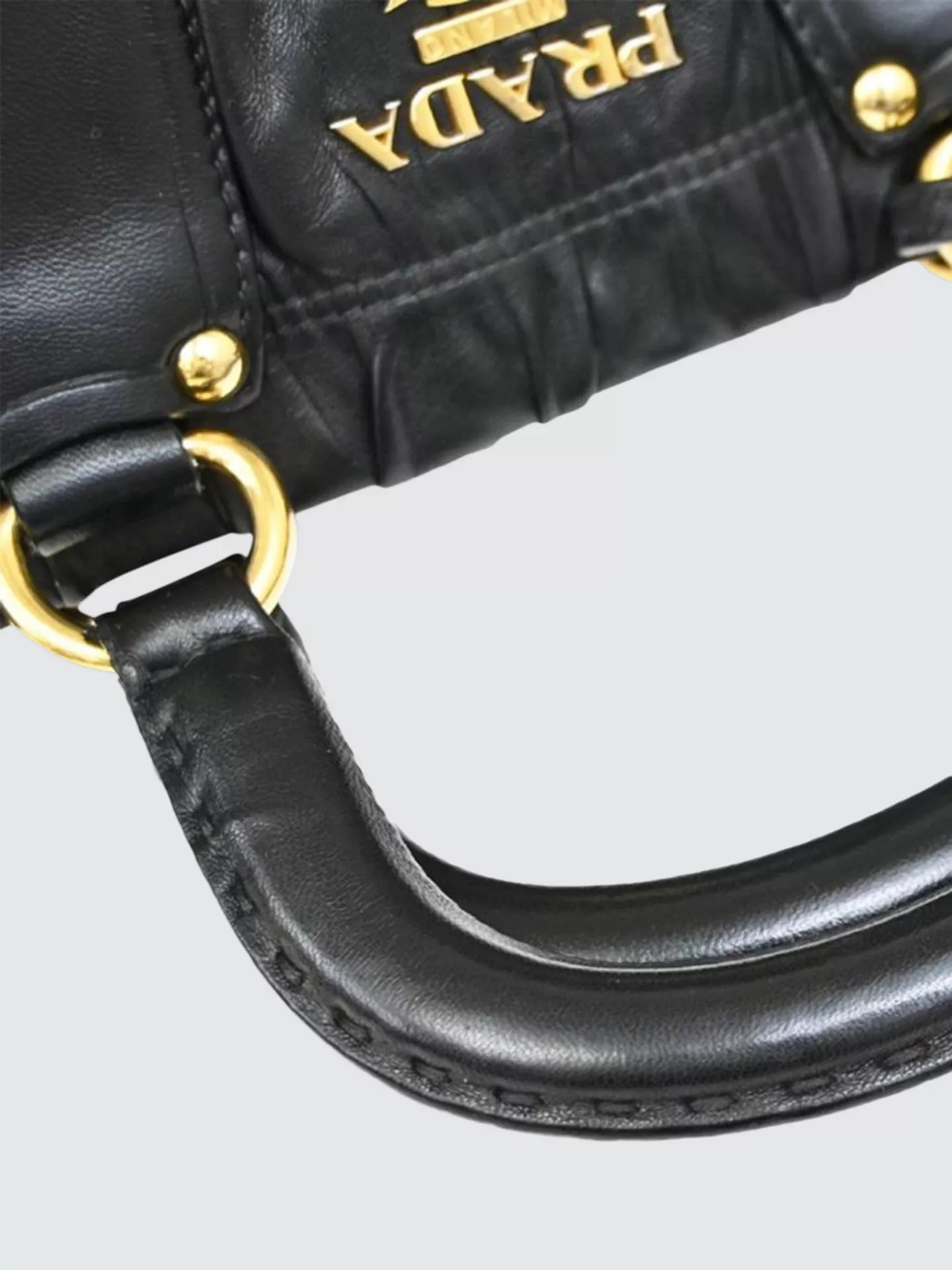 Pre-loved Prada Matelasse Leather 2-Way Bag, Black