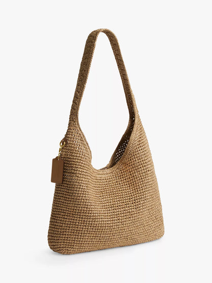 Coach Brooklyn Straw Hobo Bag