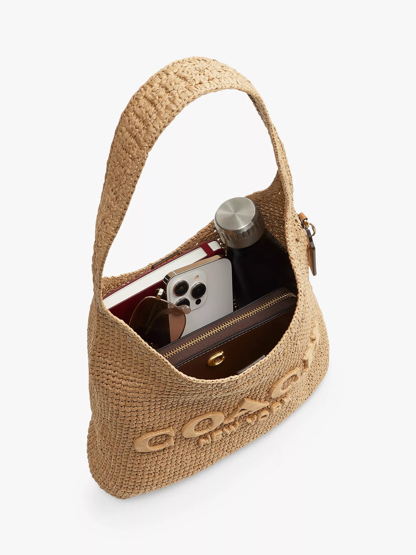 Coach Brooklyn Straw Hobo Bag