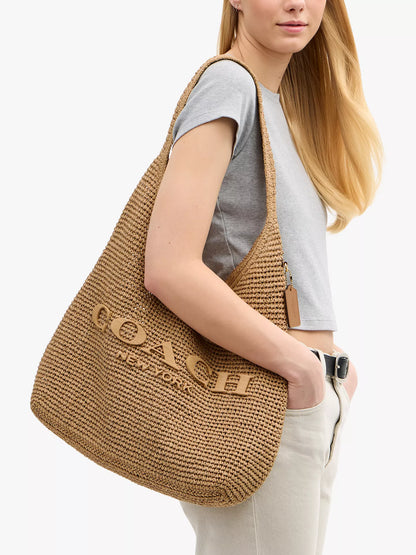 Brooklyn 39 Straw Hobo Bag