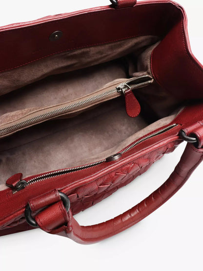 Pre-loved Bottega Veneta Intrecciato Leather Top Handle Bag