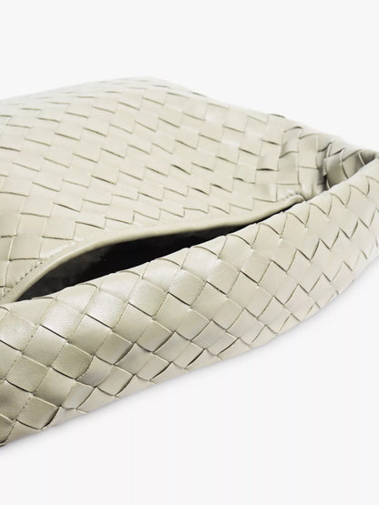 Pre-loved Bottega Veneta Hop Intrecciato Leather Shoulder Bag