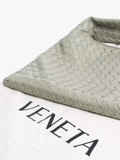 Pre-loved Bottega Veneta Hop Intrecciato Leather Shoulder Bag