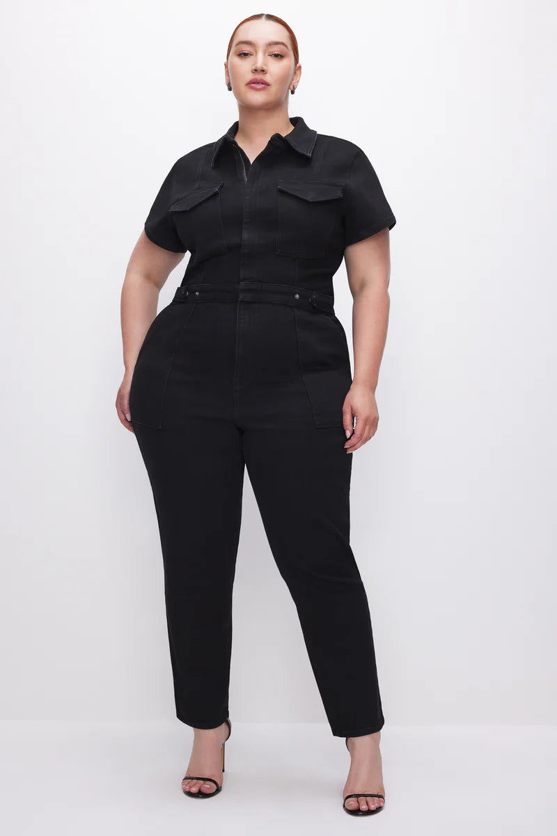 Good American Short Sleeve Jumpsuit