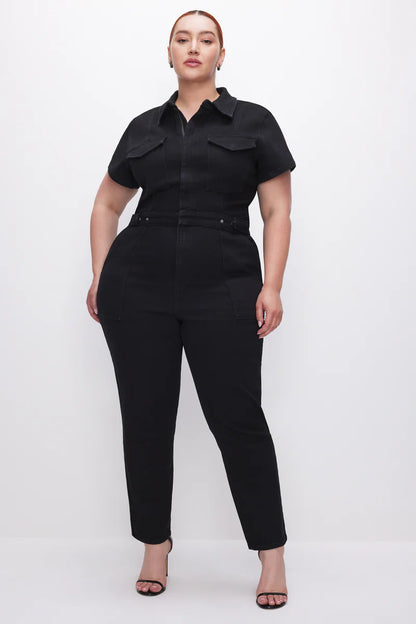 Good American Short Sleeve Jumpsuit
