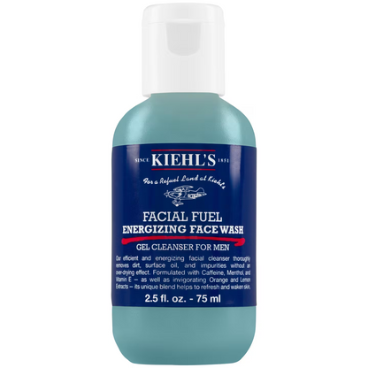 Kiehl's Facial Fuel Energizing Face Wash gel cleanser in a 2.5 fl.