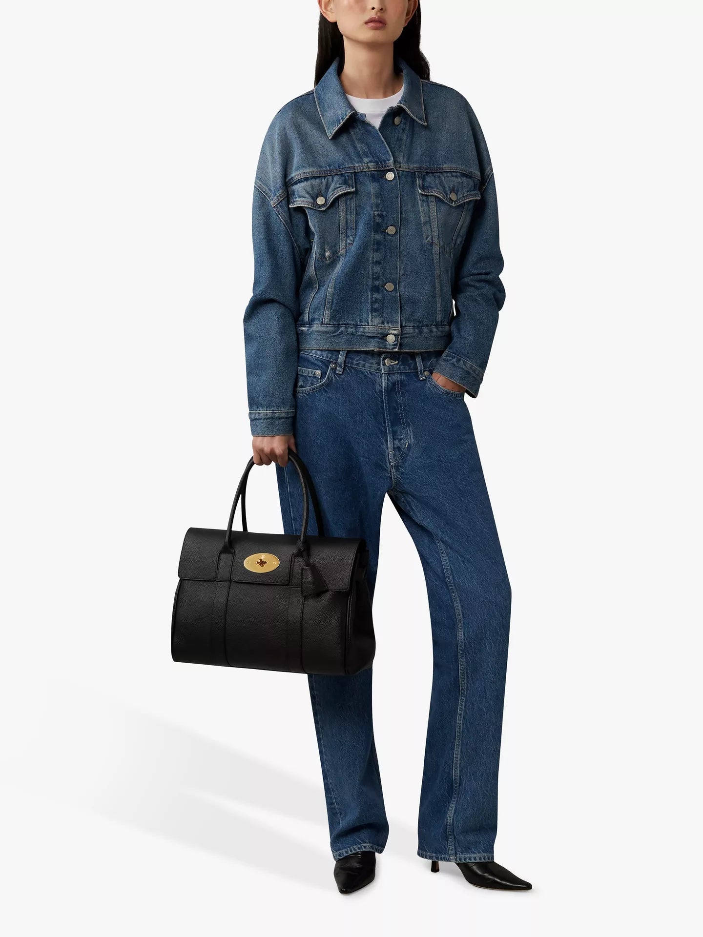 Mulberry Bayswater Classic Grain Leather Handbag