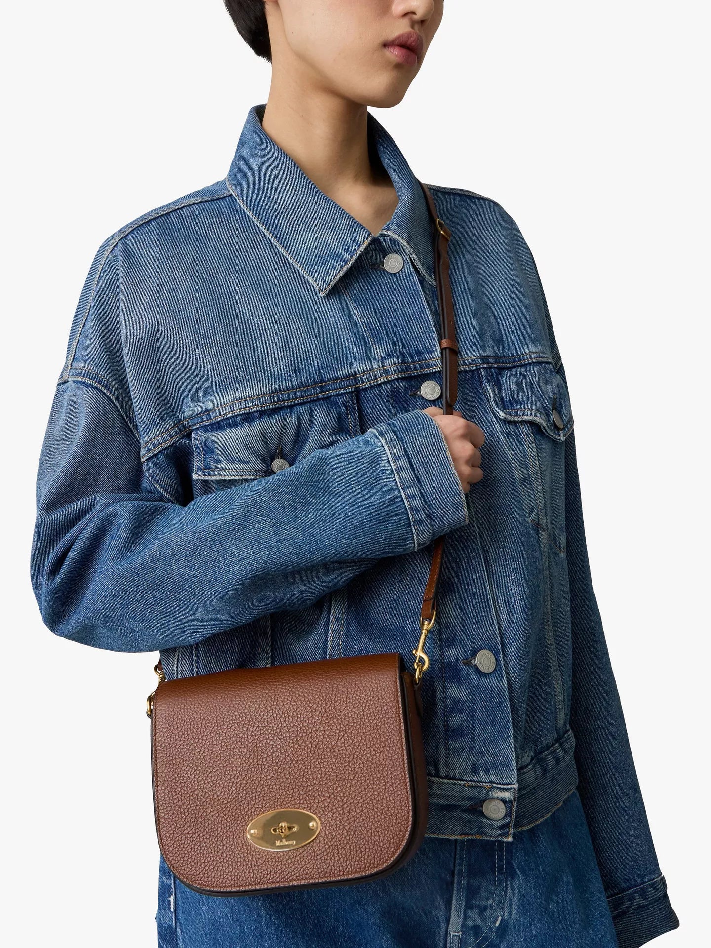 Mulberry Small Darley Classic Grain Leather Satche