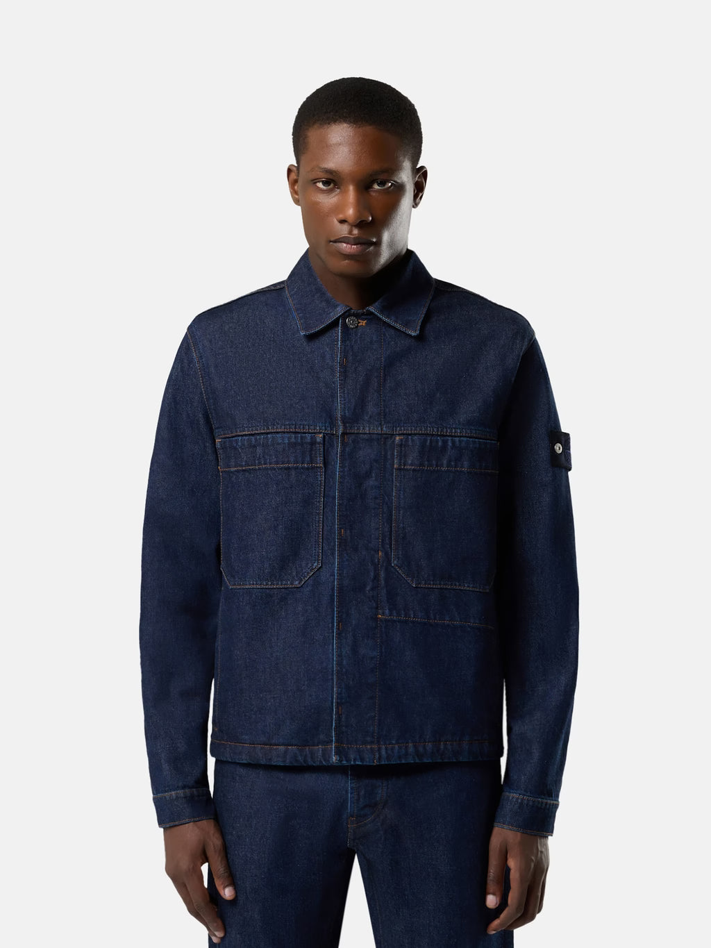 STONE ISLAND Patch-Pocket  Denim Jacket