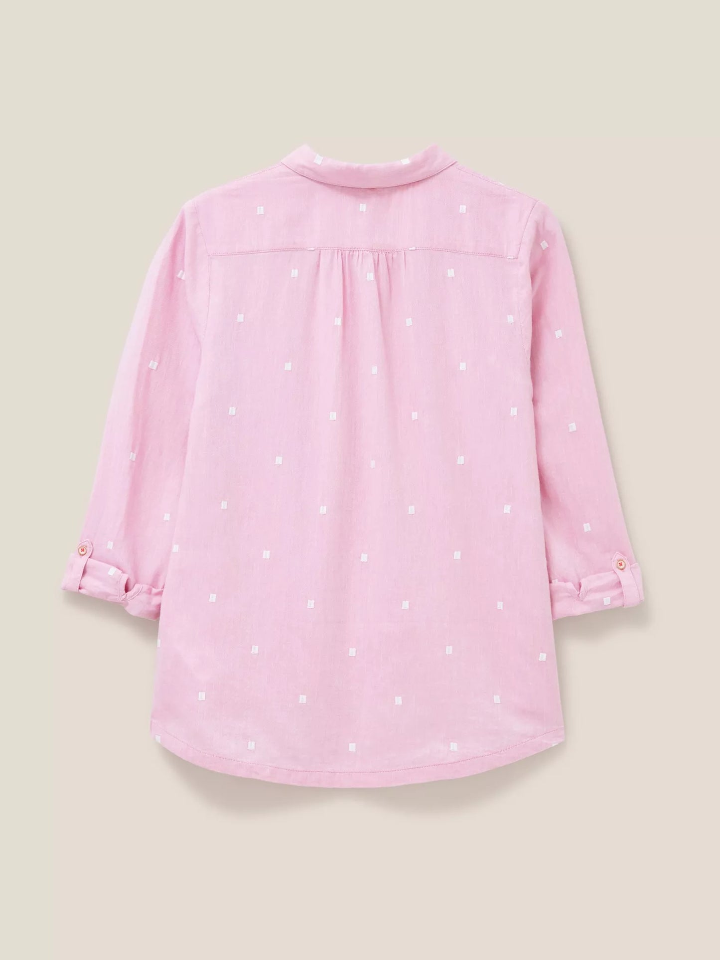 White Stuff Sophie Organic Cotton Shirt (Pink)