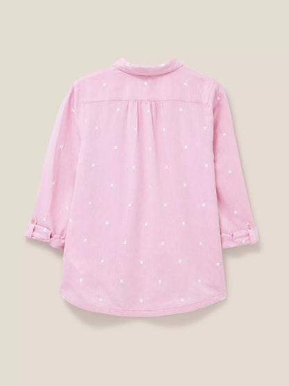 White Stuff Sophie Organic Cotton Shirt (Pink)