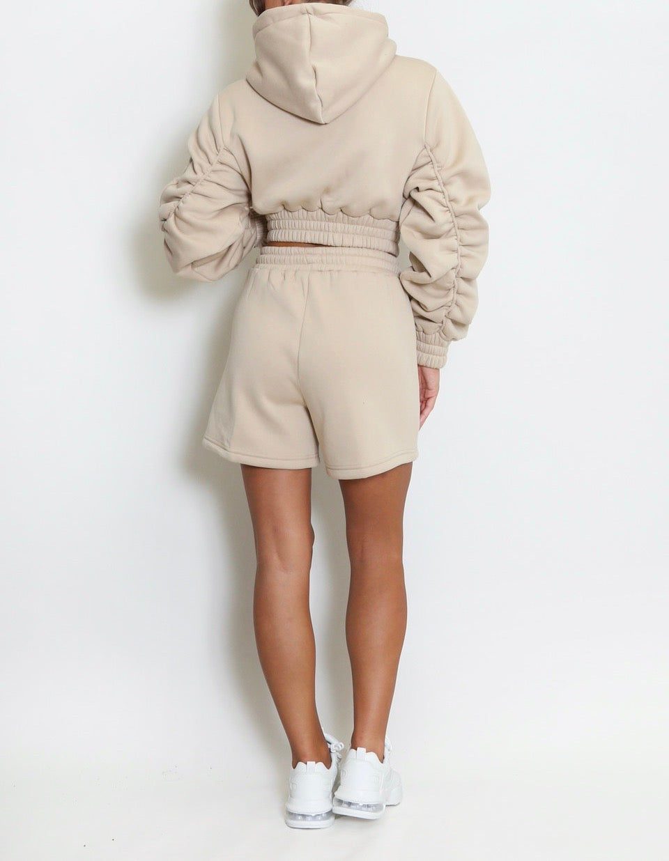 Crop Zip Hoodie & Shorts