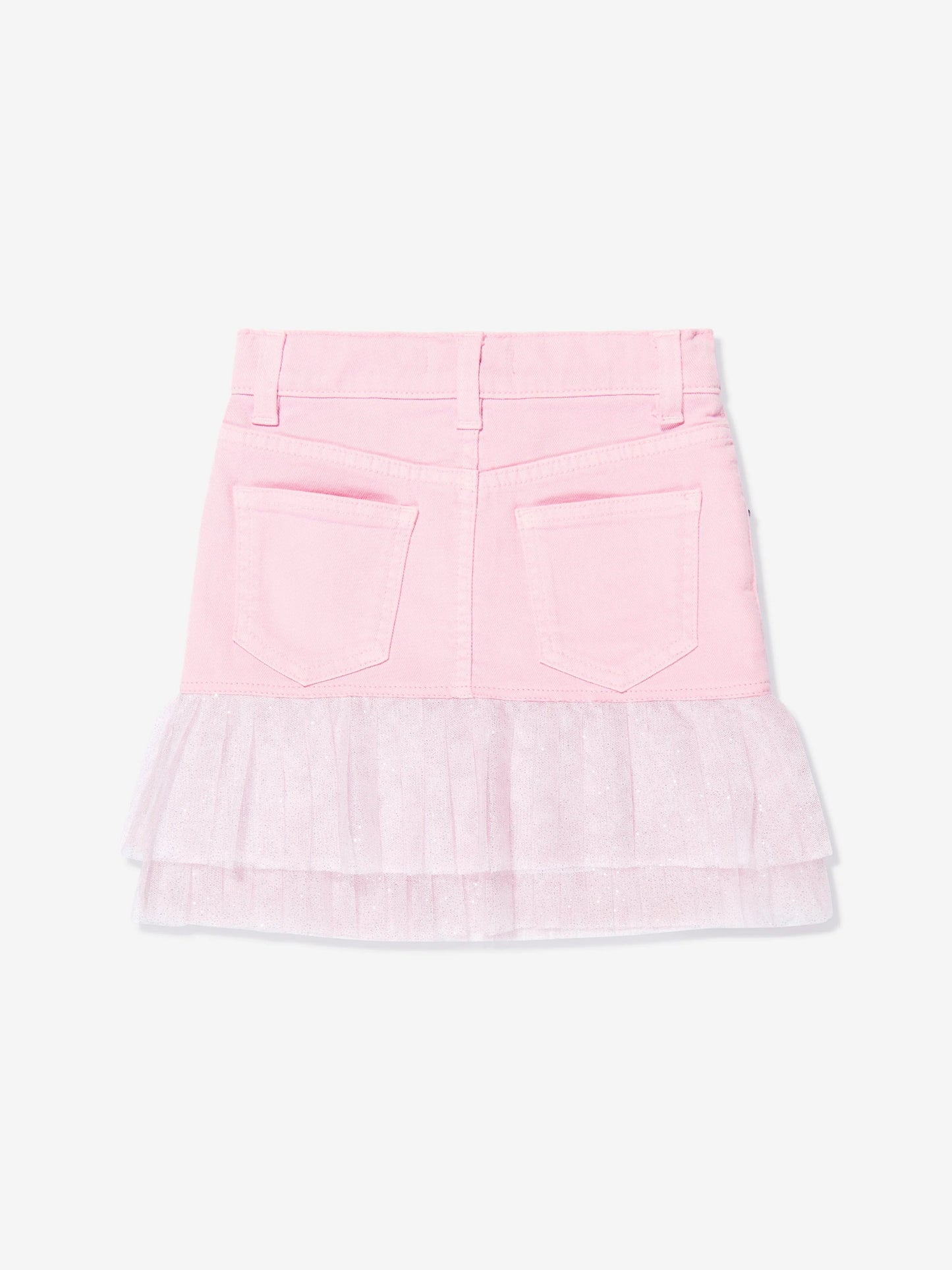 BALMAIN Kids Girls Pleated Hem Skirt