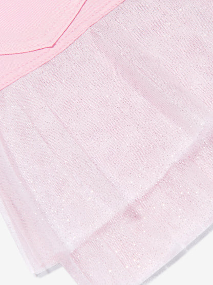 BALMAIN Kids Girls Pleated Hem Skirt