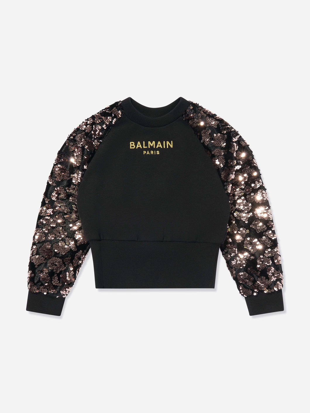 BALMAIN Girls Sequin Top