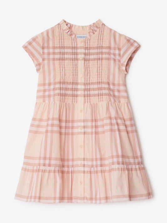BURBERRY KIDS Girls Rose Check Dress