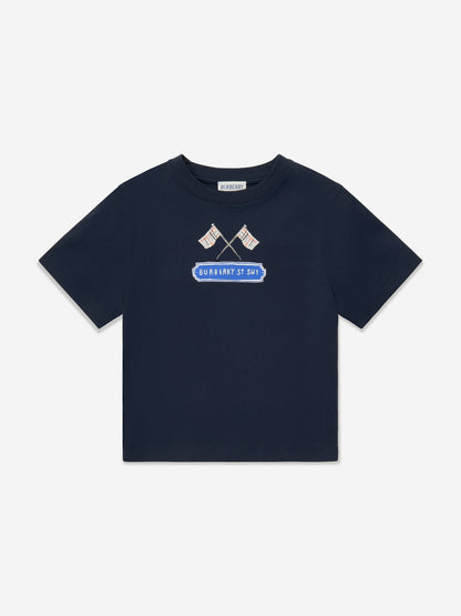 BURBERRY KIDS Cedar Flag Icon T-Shirt
