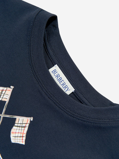 BURBERRY KIDS Cedar Flag Icon T-Shirt