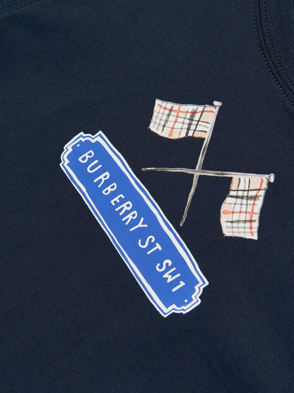 BURBERRY KIDS Cedar Flag Icon T-Shirt