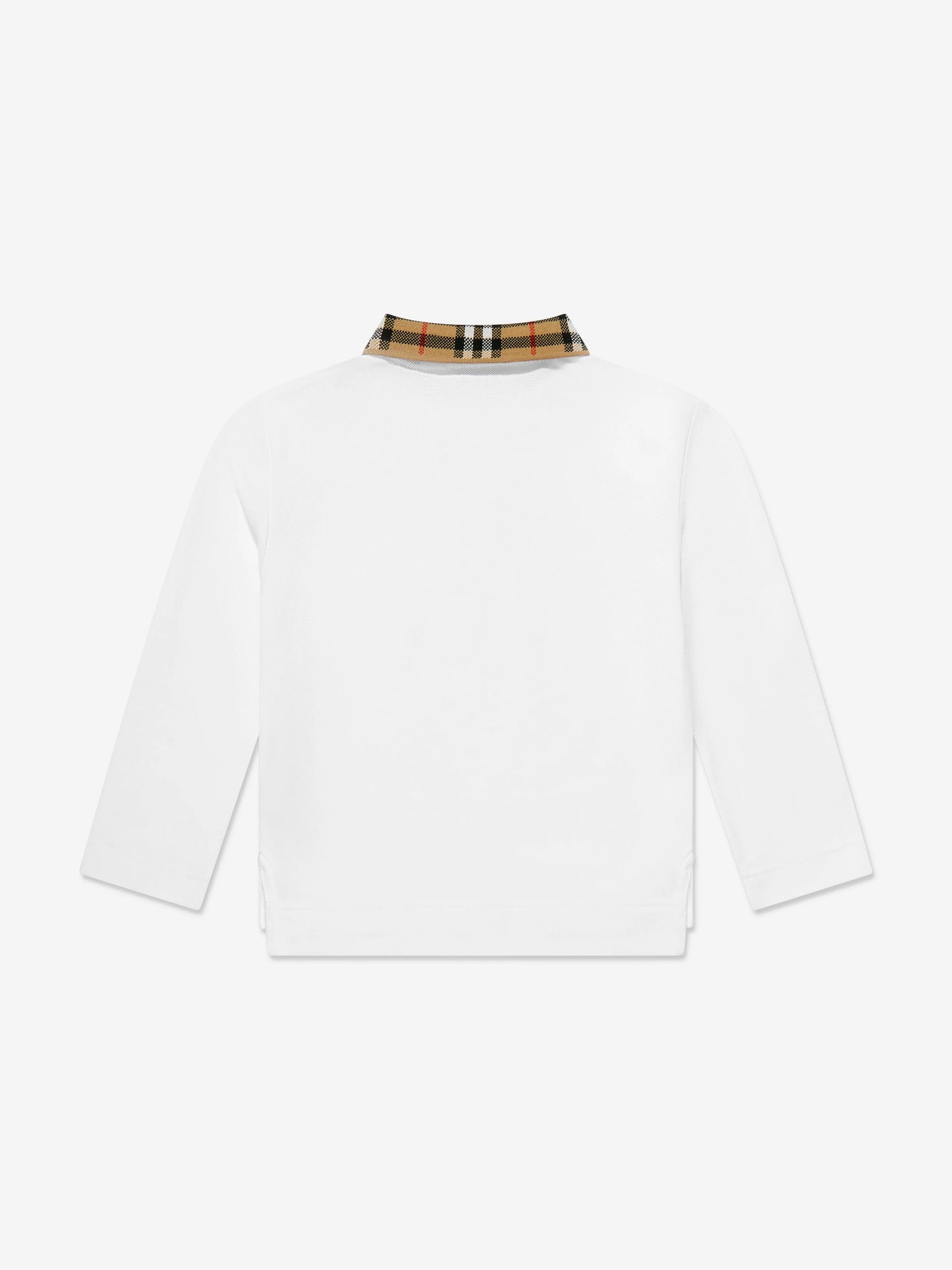 BURBERRY KIDS Long Sleeve Polo Shirt