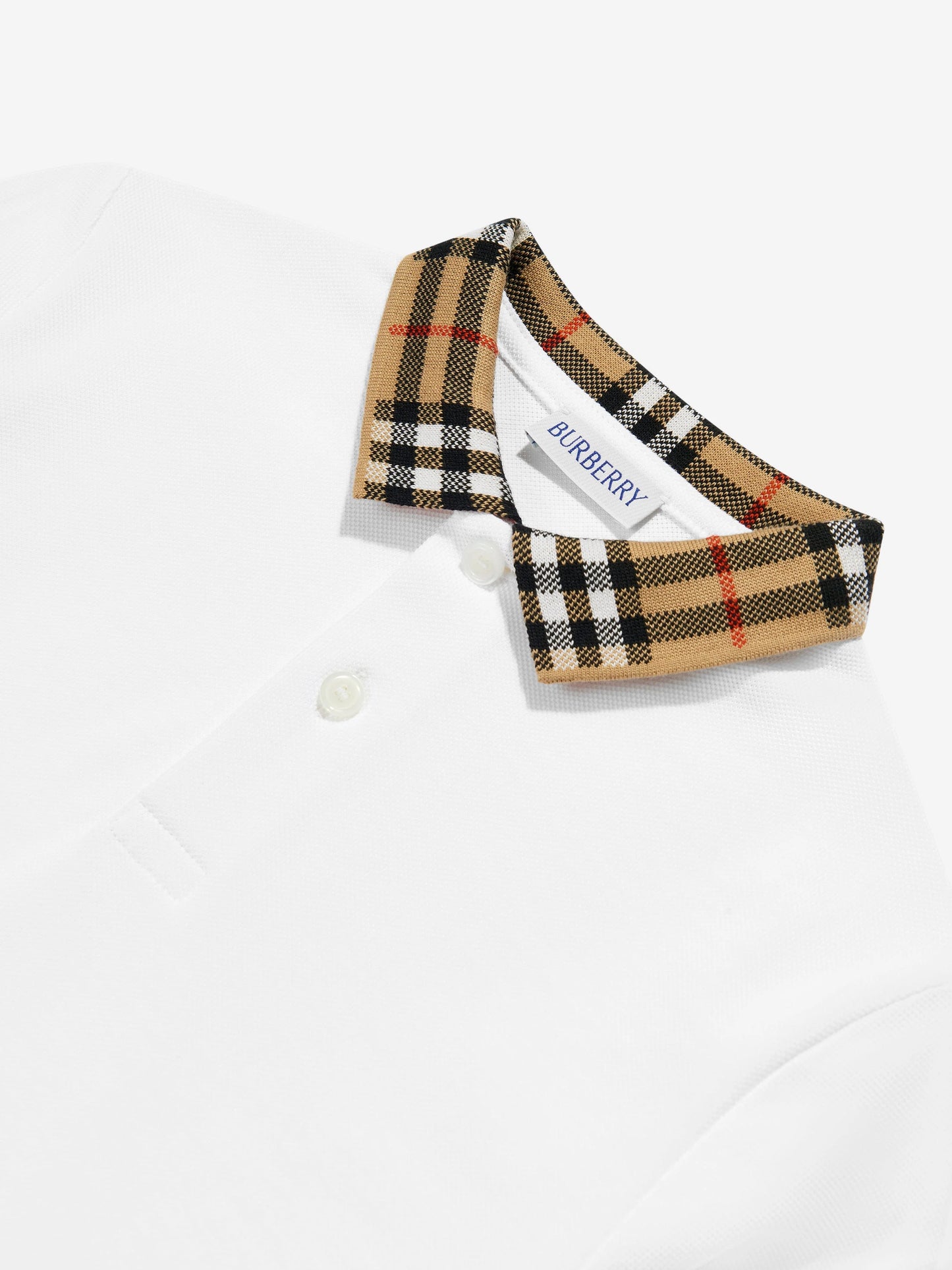 BURBERRY KIDS Long Sleeve Polo Shirt