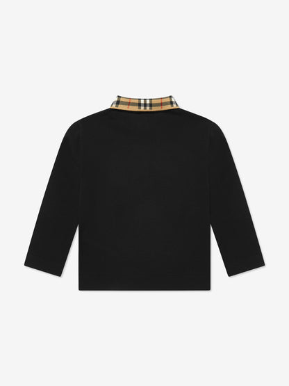 BURBERRY KIDS Long Sleeve Polo Shirt