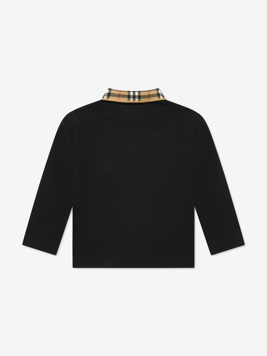 BURBERRY KIDS Long Sleeve Polo Shirt