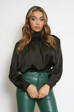 Load image into Gallery viewer, Satin High Neck Blouse
