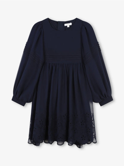 CHLOÉ Silk Embroidered Dress