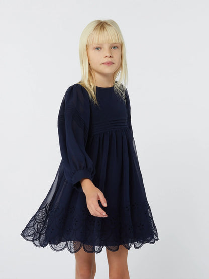 CHLOÉ Silk Embroidered Dress