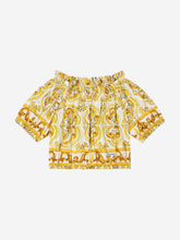 Load image into Gallery viewer, D&amp;G KIDS Girls Maiolica Print Blouse
