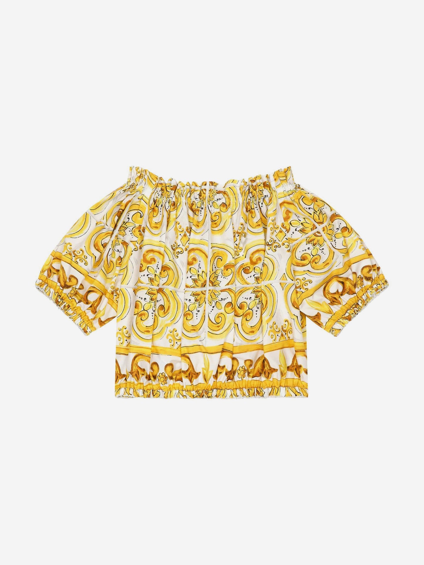 D&G KIDS Girls Maiolica Print Blouse