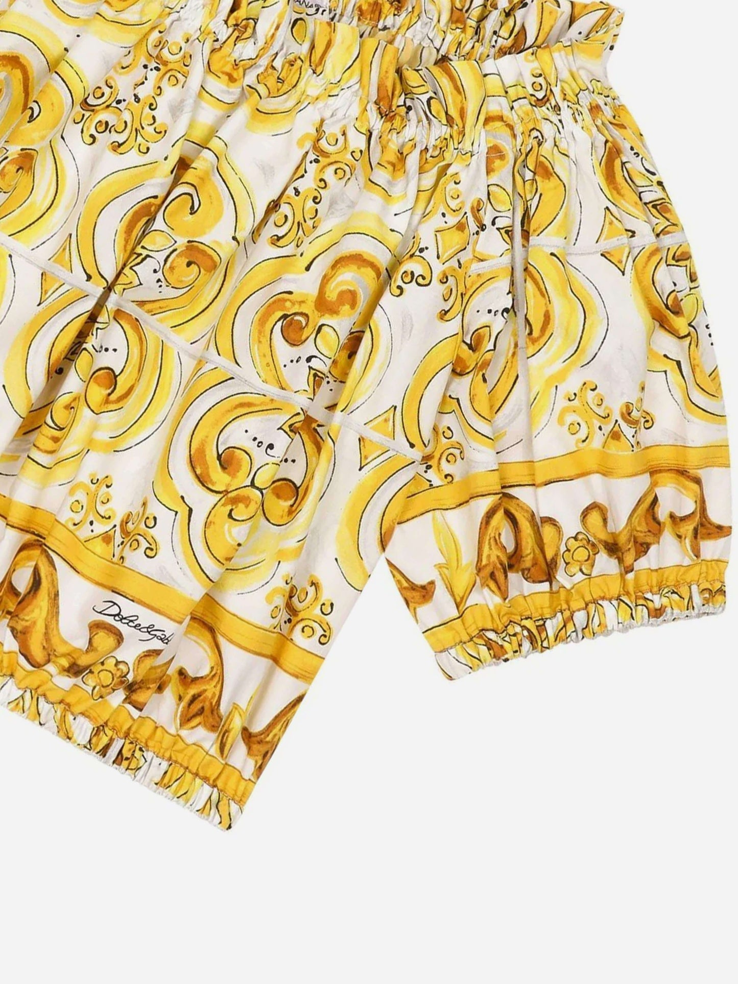 D&G KIDS Girls Maiolica Print Blouse