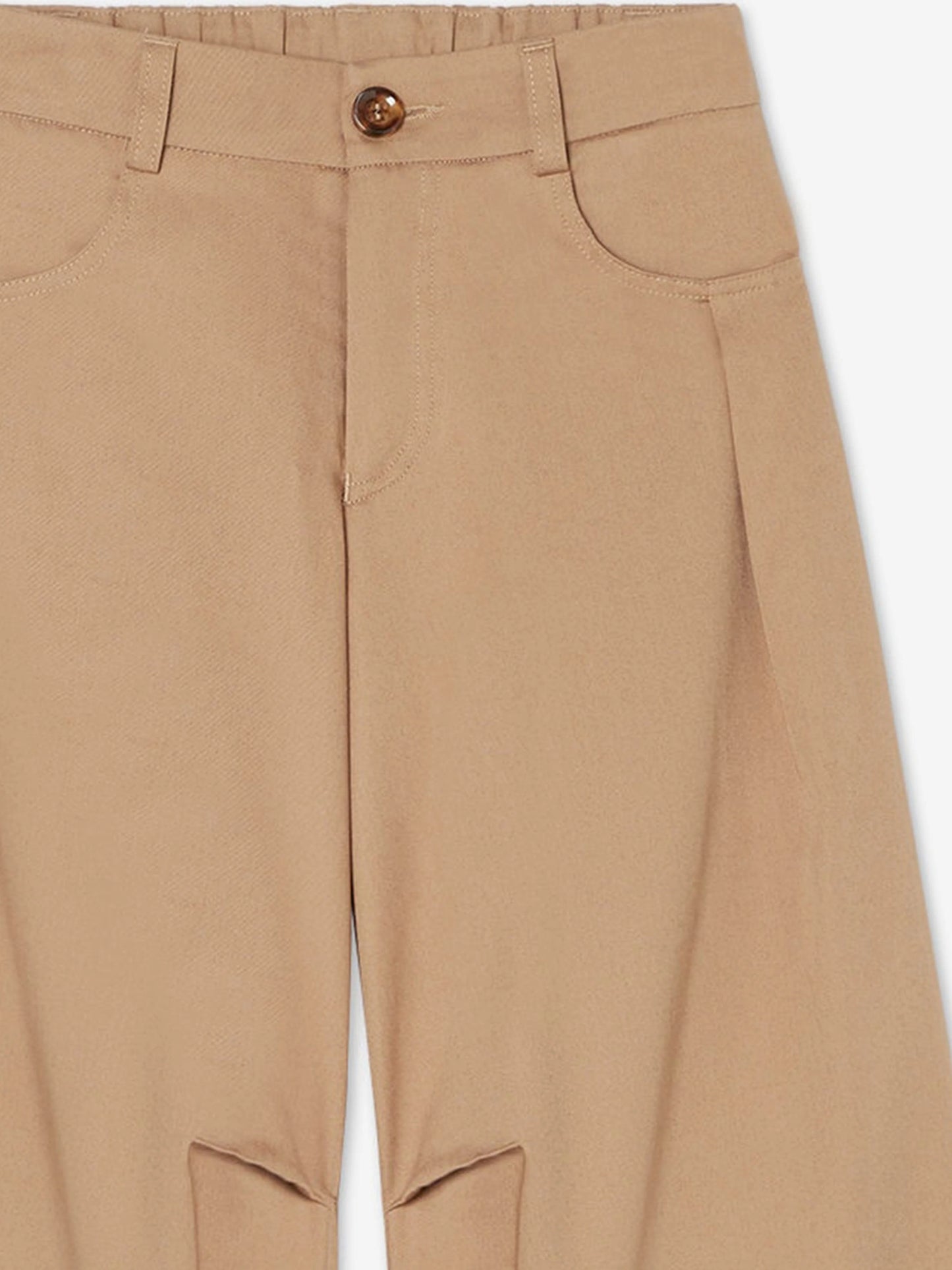 FENDI KIDS Girls Gabardine Wide Leg Trousers