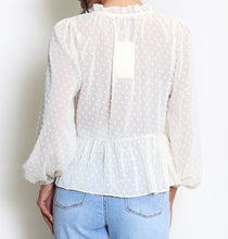 Load image into Gallery viewer, Embroidered V Neck Blouse
