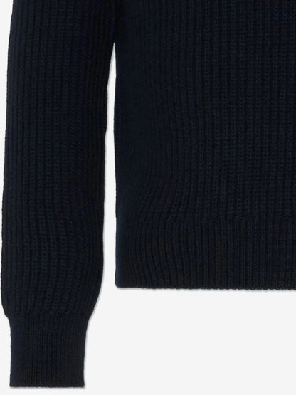 MONCLER ENFANT Wool Logo Pocket Jumper