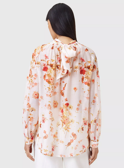 AllSaints Pearla Floral Silk Top