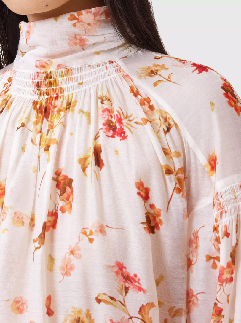 AllSaints Pearla Floral Silk Top