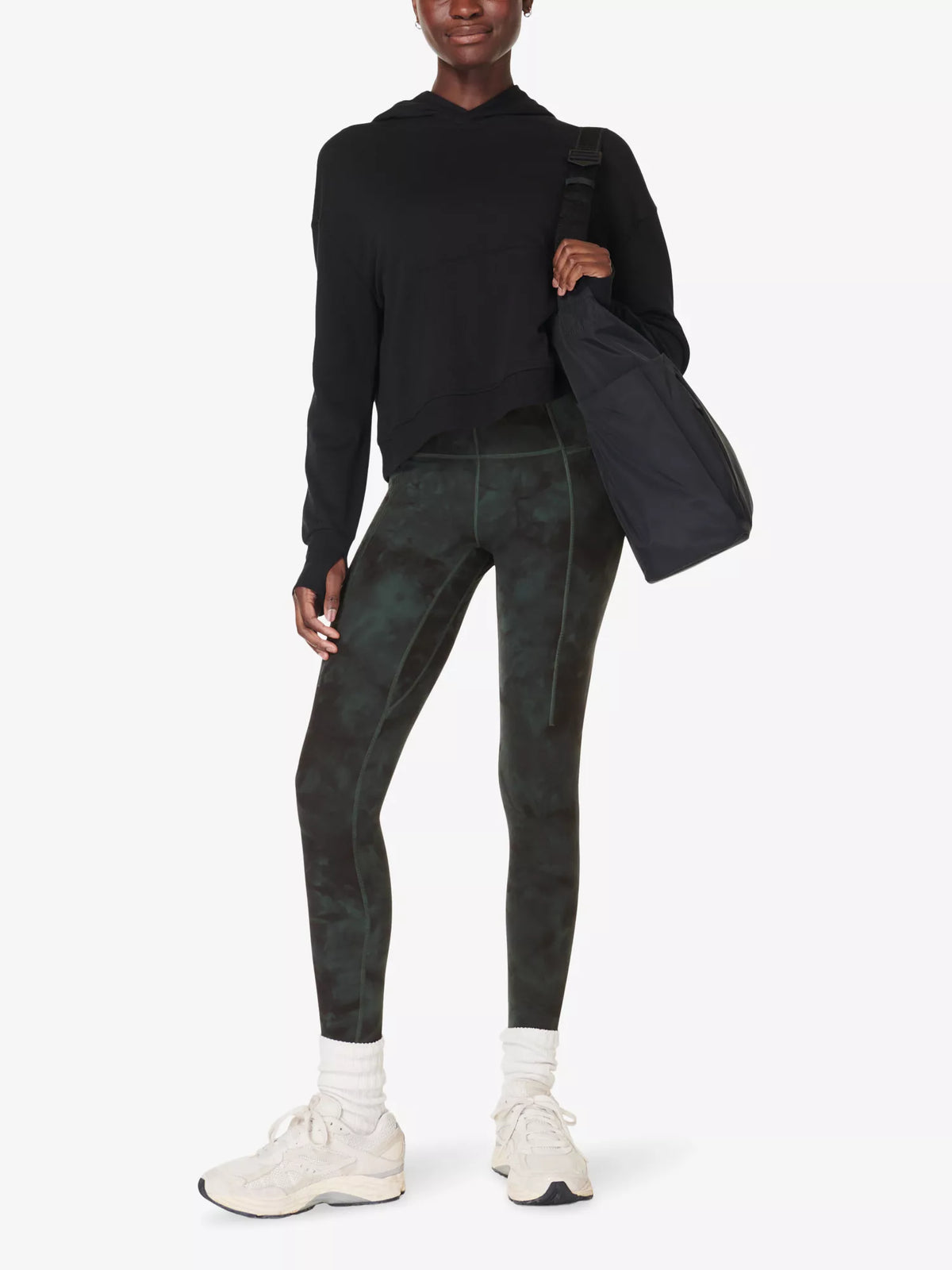 SWEATY BETTY abstract print stretch woven leggings